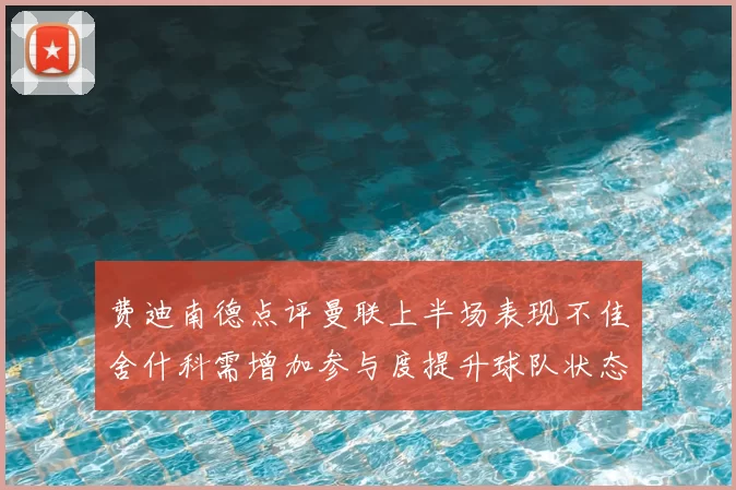 费迪南德点评曼联上半场表现不佳舍什科需增加参与度提升球队状态